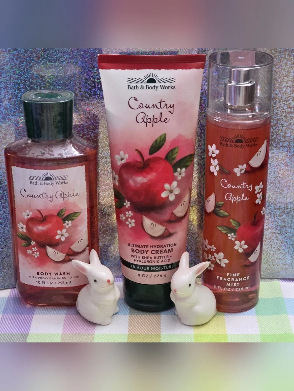 Bath & Body Works Country Apple 3 Piece Body Care Set New RARE